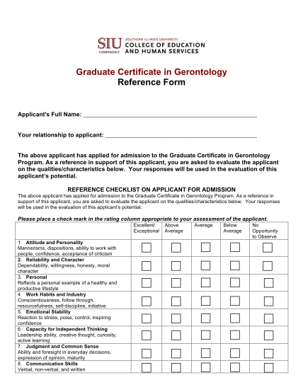 68398595-graduate-certificate-in-gerontology-reference-form-ehs-siu