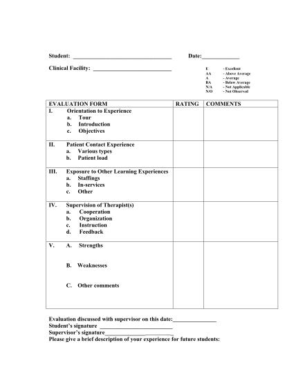 68420265-clinic-evaluation-form