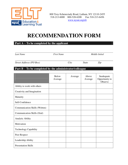 69002267-recommendation-form-nysut-nysut