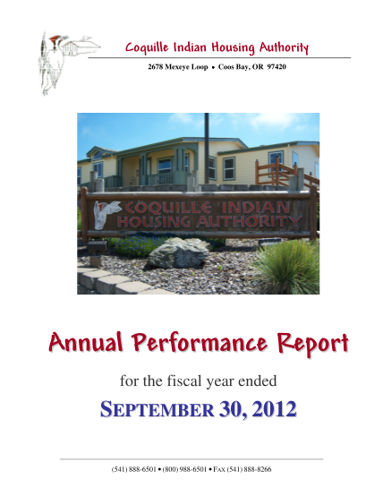 69093346-fy-2012-annual-performance-report-coquille-indian-tribe-coquilletribe