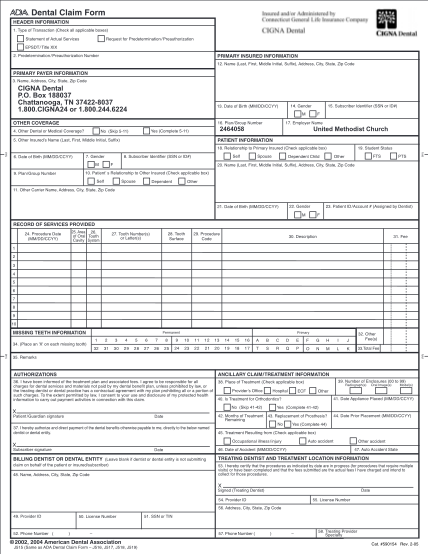 14 Cigna Claim Form Dental Free To Edit Download Print CocoDoc