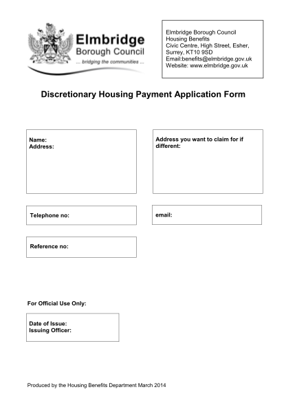 69428468-discretionary-housing-payment-application-form-elmbridge-elmbridge-gov
