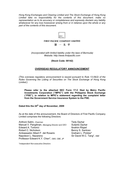 69720362-overseas-regulatory-announcement-sec-form-17-c-filed-by-metro