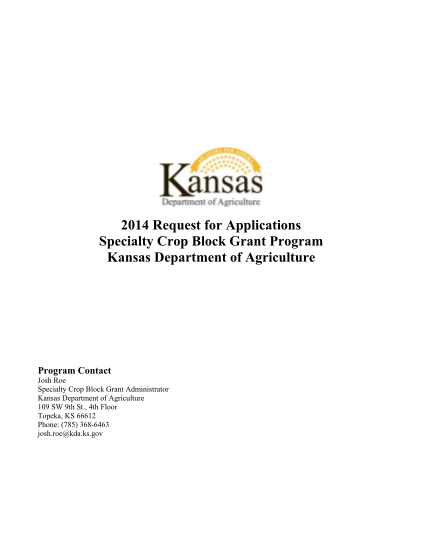 70097538-2014-request-for-applications-kansas-department-of-agriculture