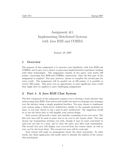 7013783-assignment_1-assignment-1-implementing-distributed-systems-with-java-rmi--other-forms-cs-clemson