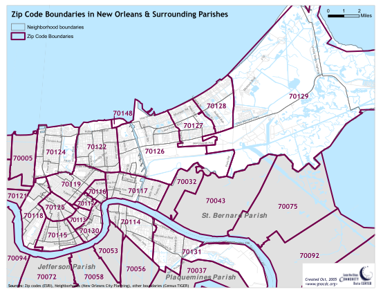 7016091-fillable-zip-code-boundaries-in-new-orleans-surrounding-parishes-form
