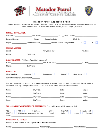 7016702-application-form-matador-patrol-application-form-skills-employment-history-other-forms-www-admn-csun