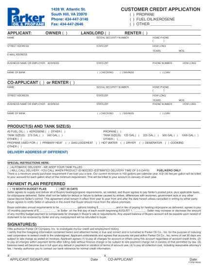 7017132-fillable-parker-oil-credit-application-form