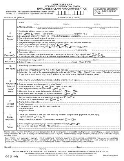 7017315-c3-employees-claim-for-compensation-c-3-11-06-other-forms