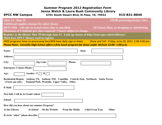 7019024-fillable-epcc-summer-2012-registration-form-epcc