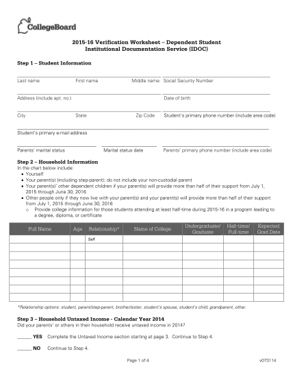 7019390-fillable-2012-verification-worksheet-idoc-college-confidential-form-financialaid-nd