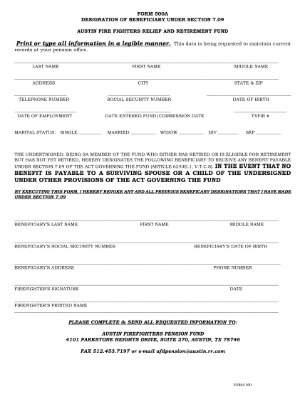 70256335-form-500-austin-fire-fighters-relief-amp-retirement-fund-afrs