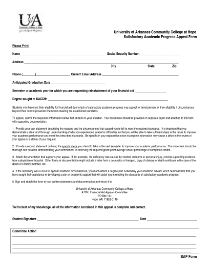 7031241-fillable-uark-satisfactory-progress-form-pdf-uacch