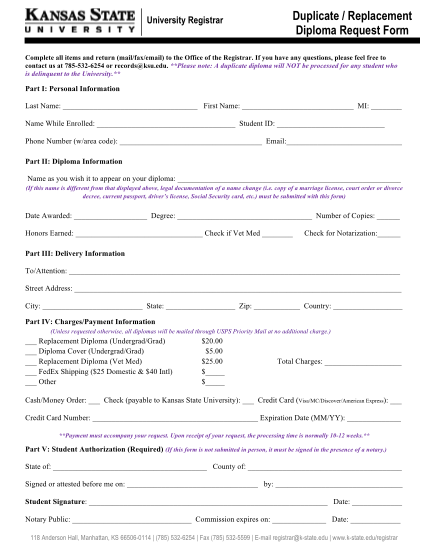 7031713-diploma-duplicatereplacement-diploma-request-form-other-forms-ksu