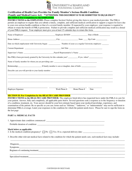 7043264-fillable-filled-certification-of-health-care-provider-for-family-member-form-hr-umaryland