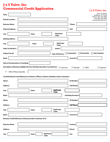 7044170-js20credi-t20applicati-on-j-amp-s-valve-inc-commercial-credit-application-other-forms
