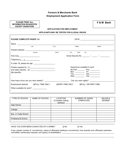 7048216-fillable-sample-bank-employment-application-form
