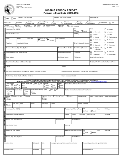 7052555-missing-persons-report-form