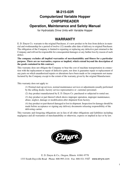 70550491-m-215-02r-computerized-variable-hopper-chipspreader-operation-maintenance-and-safety-manual-for-hydrostatic-drive-units-with-variable-hopper-warranty-e