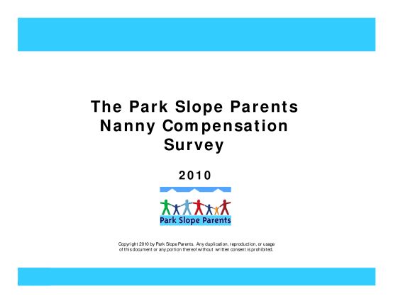 7057366-nannysurvey2010-final-the-park-slope-parents-nanny-compensation-survey-other-forms
