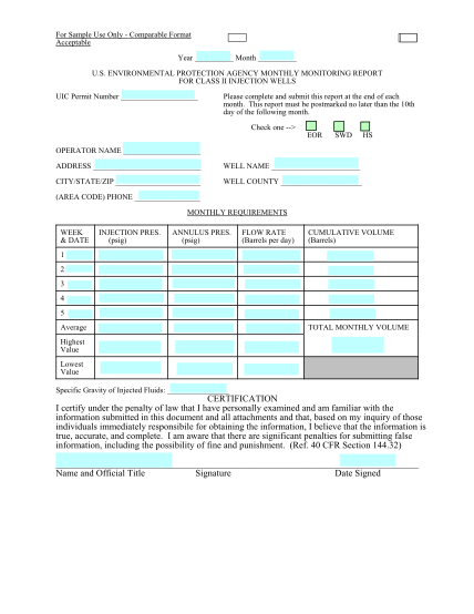 7060057-fillable-sample-monthly-monitoring-form-epa