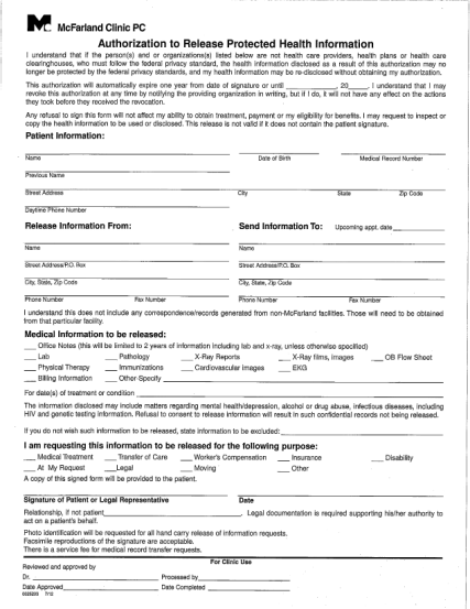 7060910-fillable-2012-mcfarland-clinic-health-care-power-of-attorney-form
