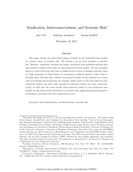 7070537-fillable-syndication-interconnectedness-and-systemic-risk-form-archive-nyu
