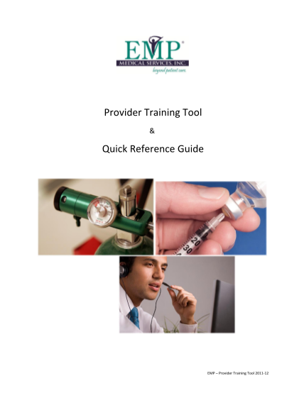 70739987-provider-training-tool-quick-reference-guide-emp-medical-services