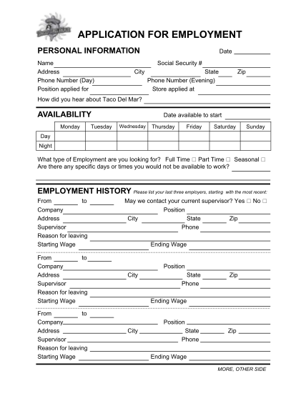 7087550-fillable-fillable-taco-del-mar-employment-application-form
