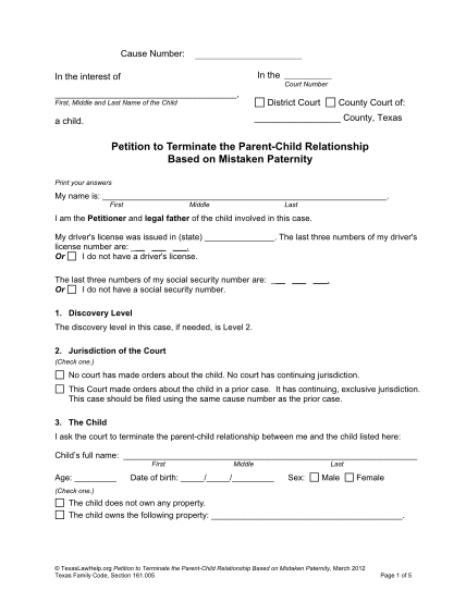 96 child custody petition sample page 5 free to edit download print cocodoc