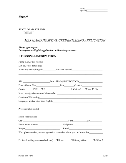 7091446-fillable-maryland-hospital-credentialing-fillable-form-dhmh-maryland