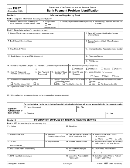 7094196-f13287-form-13287-bank-payment-problem-identification--irs-other-forms