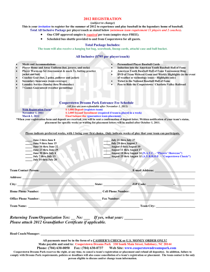 26 Lineup Cards page 2 - Free to Edit, Download & Print