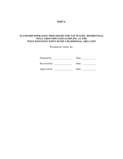 70988165-ri-demwaste-management-standard-operating-procedure-for-tap-waterresidential-well-groundwater-sampling-w-kingston-town-dumpuri-dem-ri