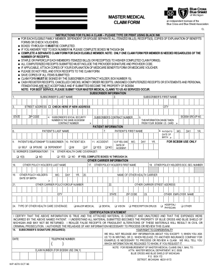 7107821-mastermedicalcl-aimform--master-medical-claim-form-other-forms-oakland