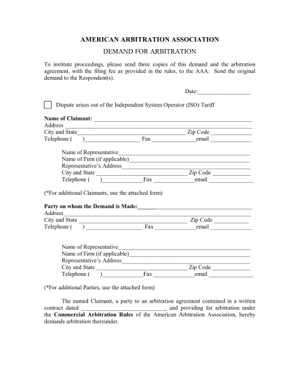 7107889-fillable-demand-for-arbitration-form-aaa-motor-vehicle