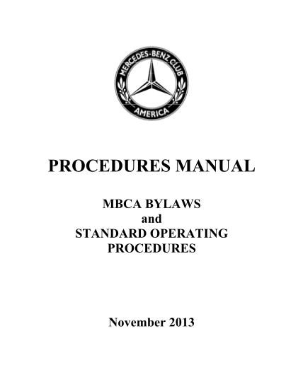 71210211-procedures-manual-mercedes-benz-club-of-america-mbca
