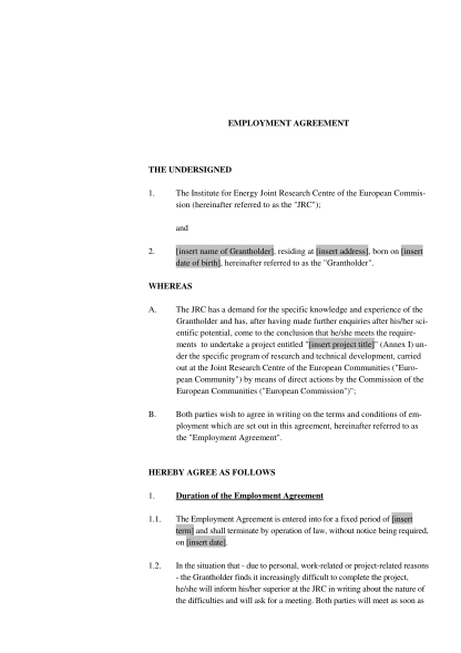 7123-jrc_contract_pe-tten_en-employment-agreement-the-undersigned-1-the-institute-employment-agreement-forms-ec-europa
