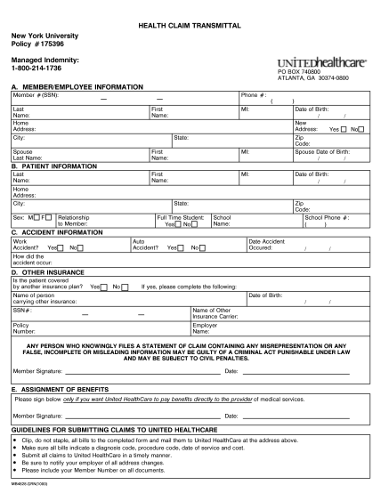 7124868-fillable-unified-court-system-united-healthcare-claim-forms-nyu
