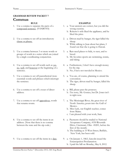 71293308-grammar-review-packet-4-phrases-and-clauses-answer-key