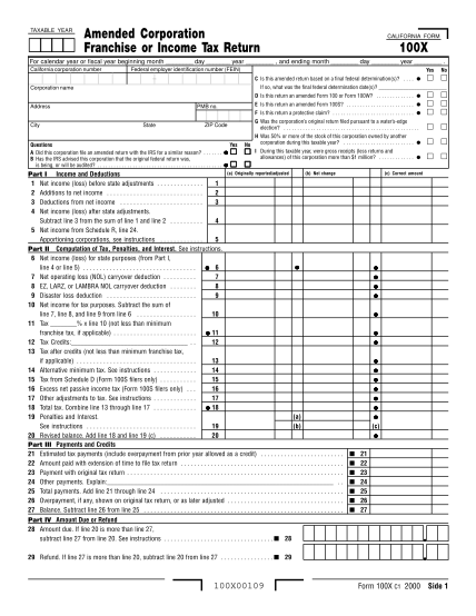 71318260-100x-2000-amended-corporation-franchise-or-income-tax-return-100x-form2000-amended-corporation-franchise-or-income-tax-return-ftb-ca
