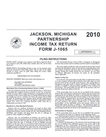 7137143-fillable-jackson-michigan-partnership-income-tax-return-form-j-1065-cityofjackson