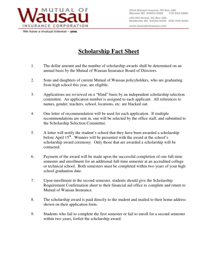 71379800-fillable-mutual-of-wausau-scholarship-application-form-2015