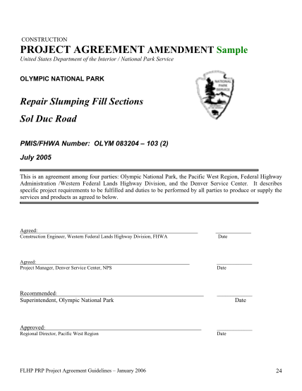 71380488-prpp-handbook-appendix-m-construction-project-agreement-amendment-sample-park-roads-and-parkways-program-prpp-handbook-project-agreement-guidelines-construction-project-agreement-amendment-sample-nps