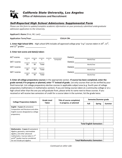 71382248-selfreported-high-school-admissions-supplemental-form-calstatela