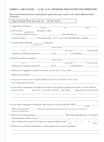 7154800-llm_forms_appli-cation_reccomen-dation_2012-application-form--cornell-law-school-other-forms-lawschool-cornell