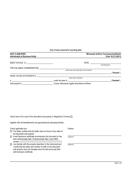 71565022-top-3-inches-reserved-for-recording-data-quit-claim-deed-individuals-to-business-entity-minnesota-uniform-conveyancing-blanks-form-10