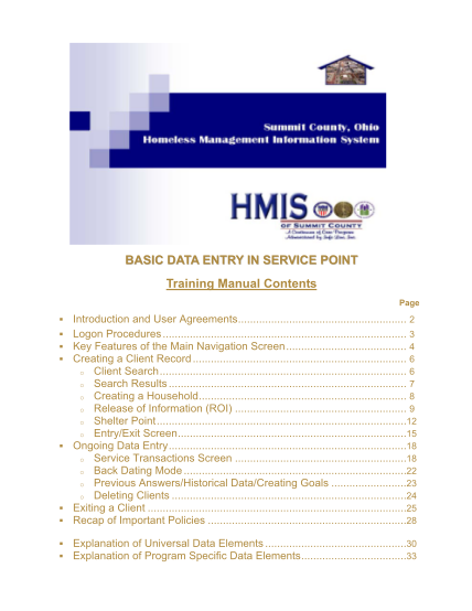 71588457-basic-data-entry-in-service-point-training-manual-contents