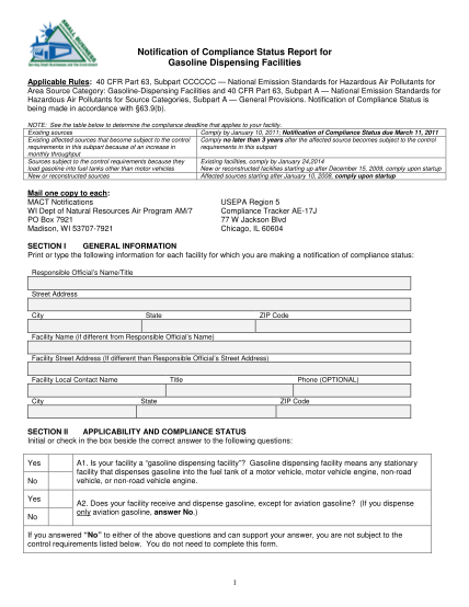 7160629-sb-gasolinecomplst-atusform-notification-of-compliance-status-report-for-gasoline-dispensing-other-forms-dnr-wi