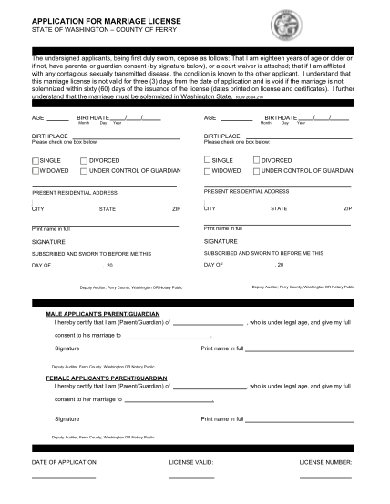 7162305-fillable-printable-marriage-license-application-spokane-wa-form-wei-sos-wa